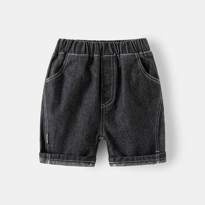 Toddler Boy Denim Shorts 1 to 2 3 4 5 6 7 Years 2024 Blue Kids Girl Jeans Shorts Black Soft Cotton Children Short Pants Clothing