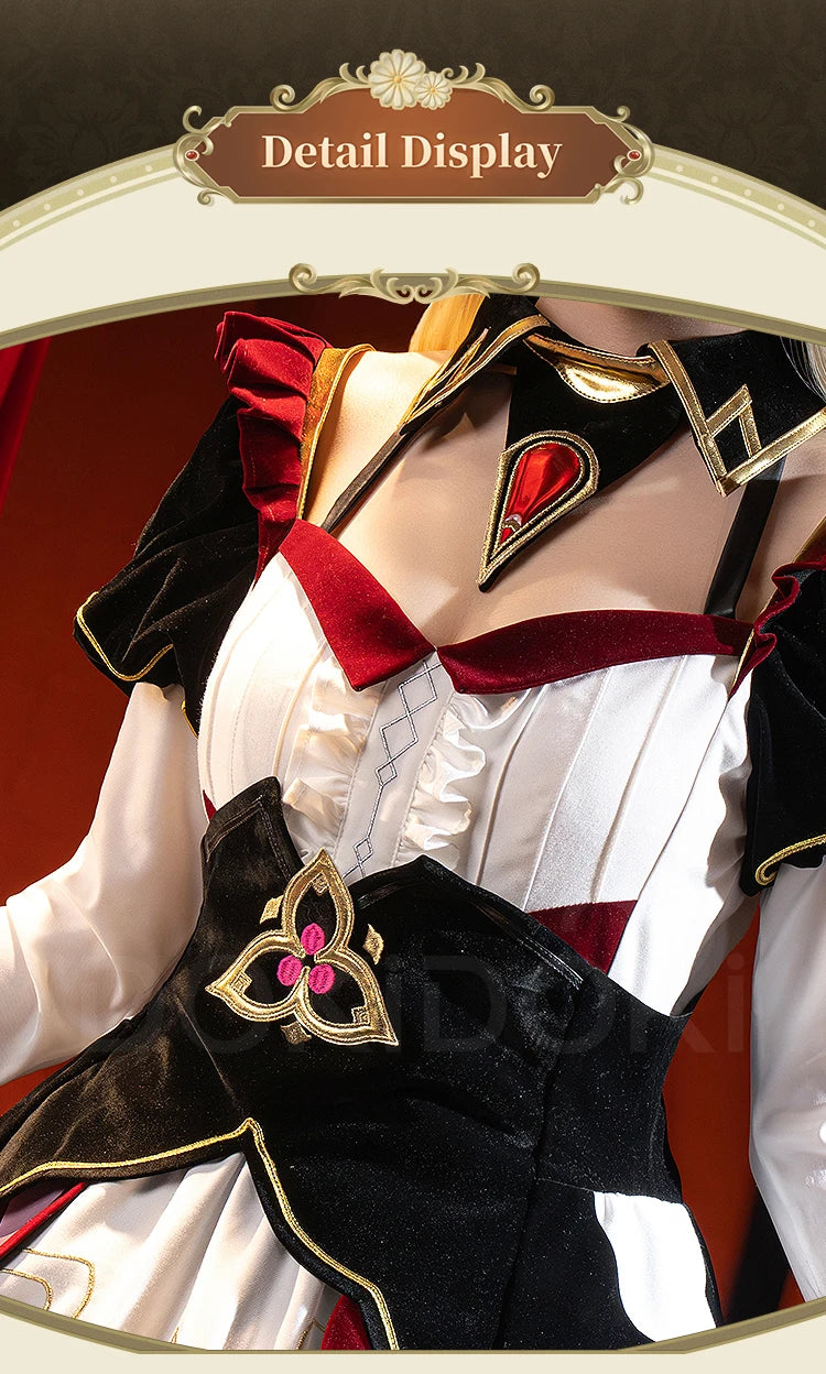 Sandrone Cosplay Costume Game Genshin Impact【S-3XL】DokiDoki-R Fatui Harbinger Sandrone Marionette Maid Halloween Plus Size