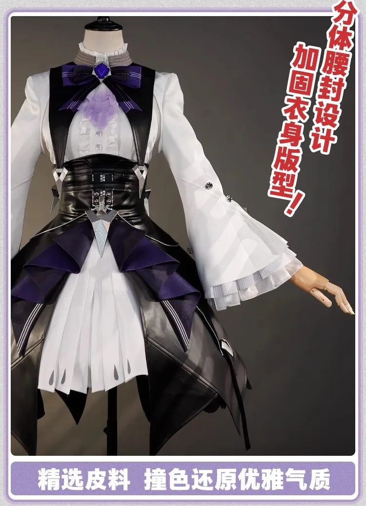 iCoser Zenless Zone Zero Vivian Cosplay Costume Dress Uniform Headwear Mockingbird Metal Props Halloween Party Women Carnival