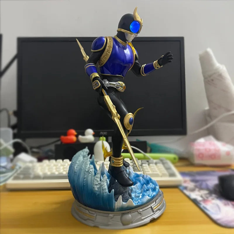 38cm Masked Rider Kuuga Rising Dragon Form Anime Figure Kamen Rider Figurine Collection Statue Model Ornament Room Desk Toy Gift