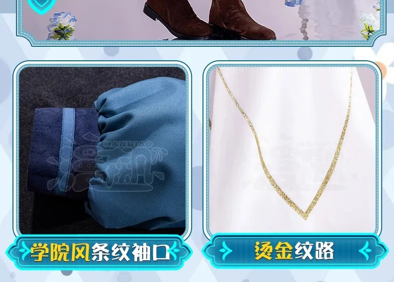 Anime Secrets of The Silent Witch Monica Everett Cosplay Costume Dress College Uniform Headwear Halloween Party for Women Girls