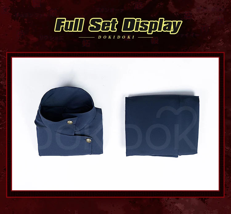 IN STOCK Fushiguro Megumii Cosplay Costume Anime Cosplay【S-3XL】DokiDoki-SR Men Uniform Black Suit Fushiguro Megumii Plus Size