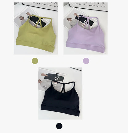Women Fitness Sports Bra Top Sexy Beauty Back Shockproof Quick-Dry Gym Crop for Running Pilates Yoga