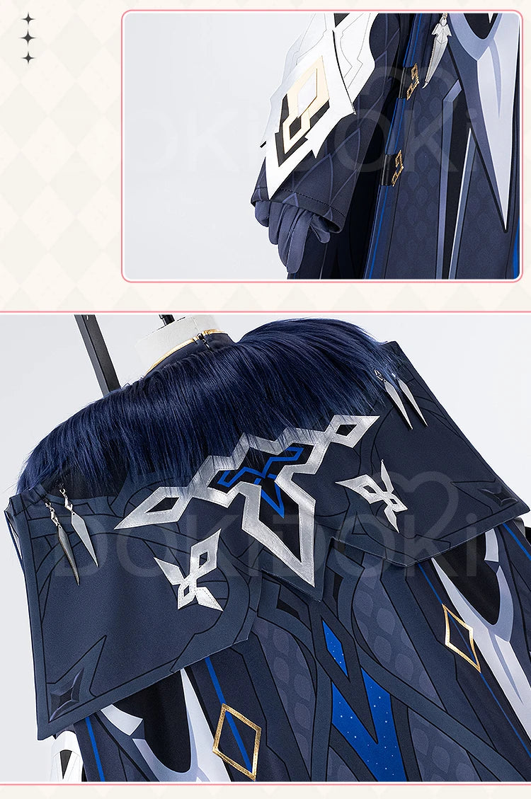 Captain Capitano Cosplay Costume Game Genshin Impact【XS-3XL】DokiDoki-N Halloween Costume Fatui Harbinger Plus Size