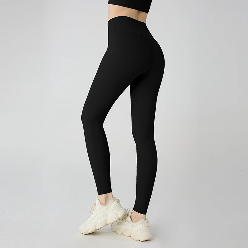Summer Hot Sale Women’s High Waisted Hip Lifting Breathable Yoga Leggings for Running Cycling Fitness - Black / XL