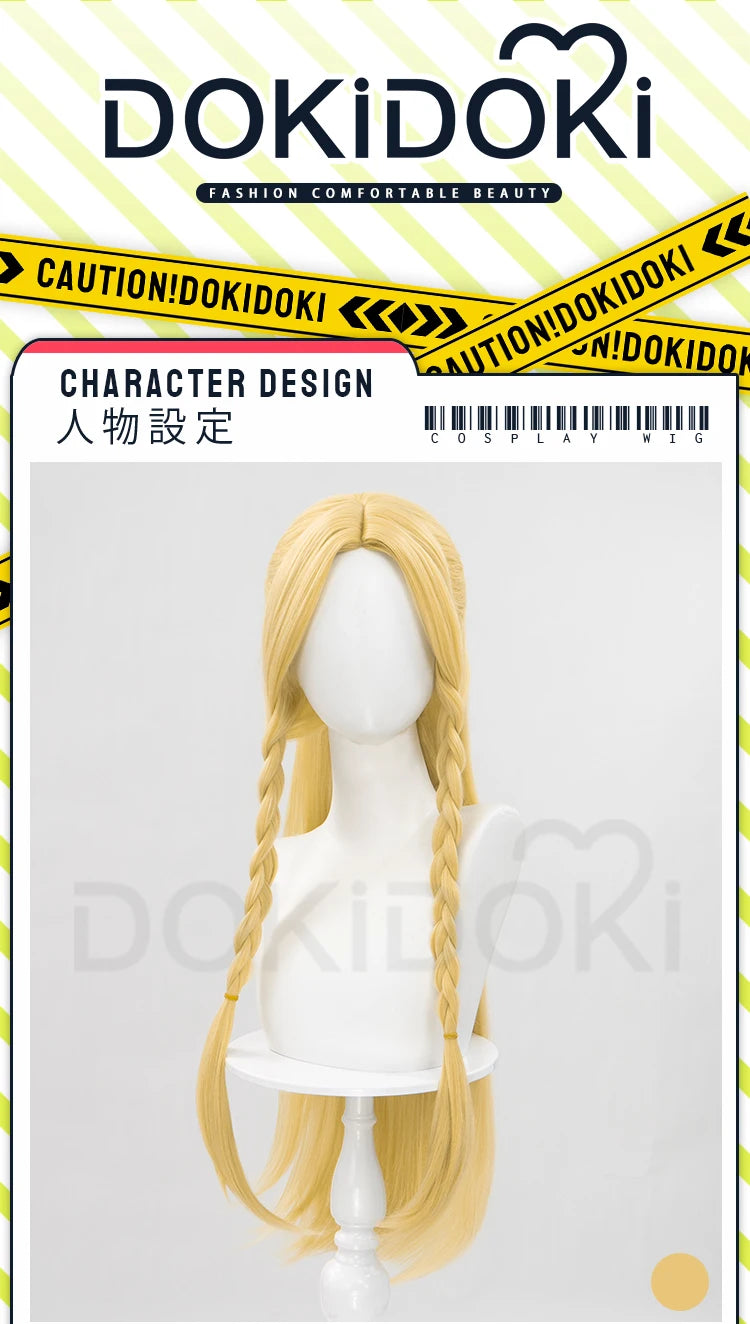 IN STOCK Marcille Donato Wig Anime Delicious in Dungeon Cosplay Wig DokiDoki Women Yellow Long Hair Heat Resistant Free Wig Cap