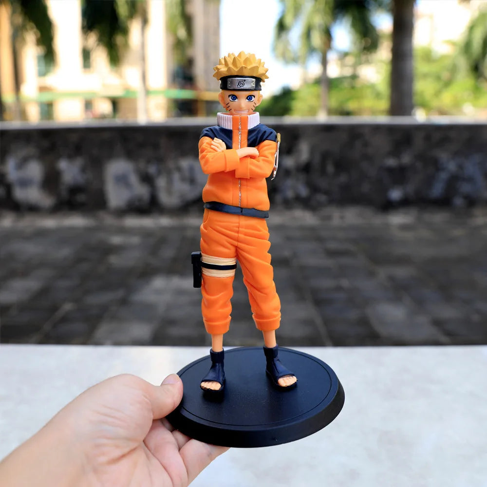 Naruto Shippuden Anime Figure Set Uchiha Itachi Sasuke Pain Kakashi PVC Action Dolls Gift - Uzumaki 25cm