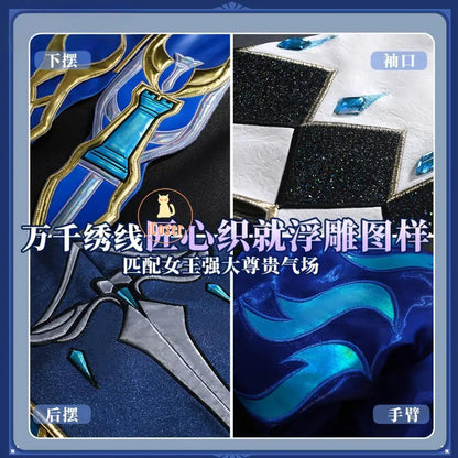 Honkai Star Rail Cerydra Cosplay Costume Wig Dress Uniform Headwear Game Outfit Halloween Party for Women Girls Role Play Props