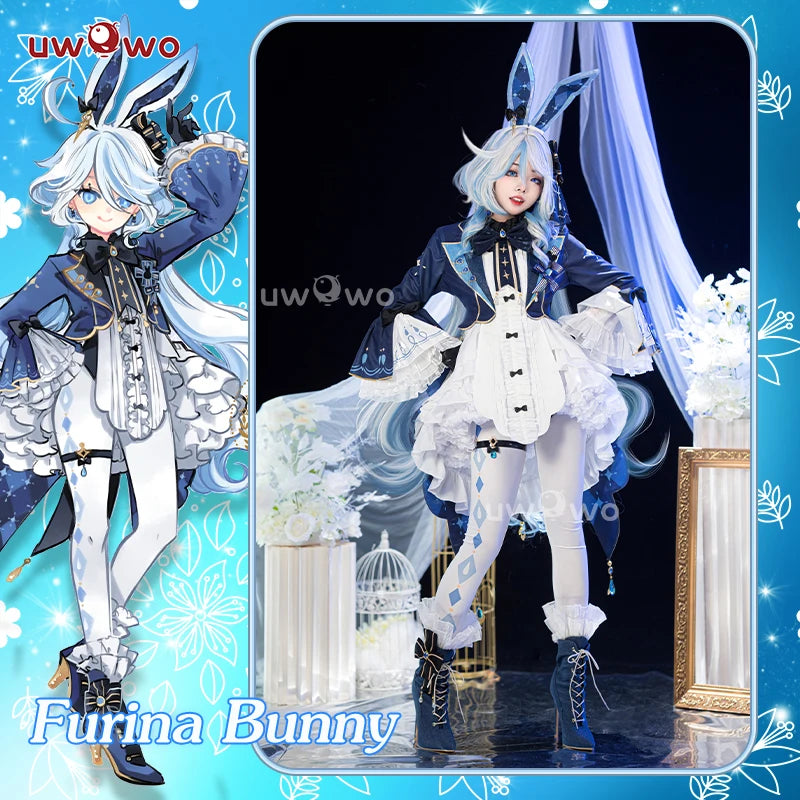 LAST BATCH UWOWO Exclusive Furina Cosplay Genshin Impact Fanart Furina Cute Bunny Suit Cosplay Costume