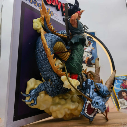 Amime Dragon Ball Z Gk 3d Comic Books Son Goku Riding Shenron Figurine Pvc Action Figure Model Statue Collection Children'S Toy