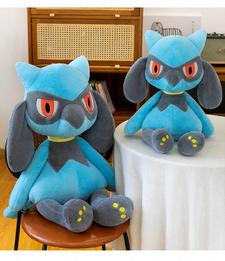 40/60/80CM Big Size Pokemon Plushies Morpeko Lucario Peluche Cartoon Anime Kawaii Stuffed Comfortable Soft Doll Children Gift