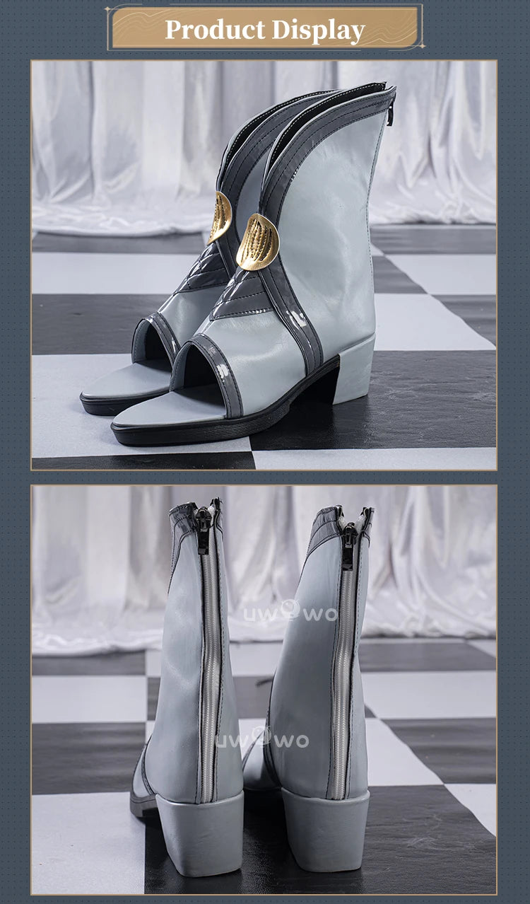 UWOWO Chun Shoes Game Wuthering Waves Chun Cosplay Shoes Gray shoes Woman Size 35-45