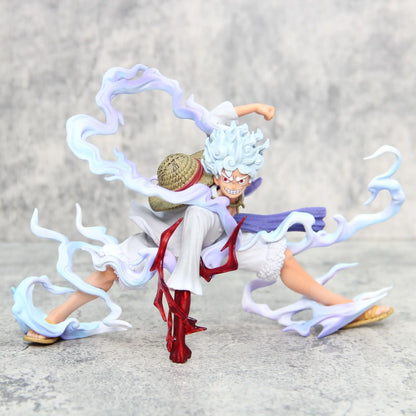 18cm One Piece Sun God Nica Luffy awakens in 5th gear Action Figure Model Statue Toys Collection Decoration Model Toys Gift