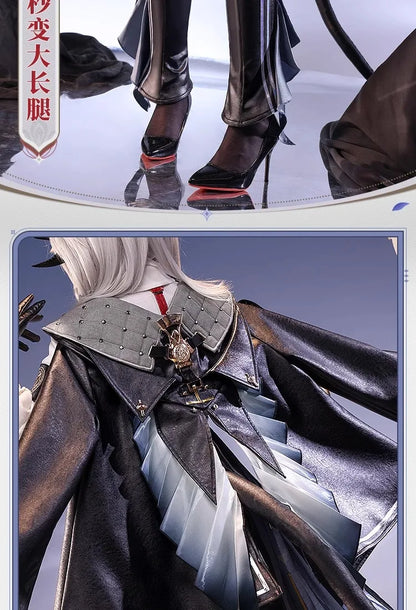 Wuthering Waves Zani Cosplay Costume Wig Uniform Metal Props Montelli Family Averardo Bank Ragunna Rinascita Halloween for Women