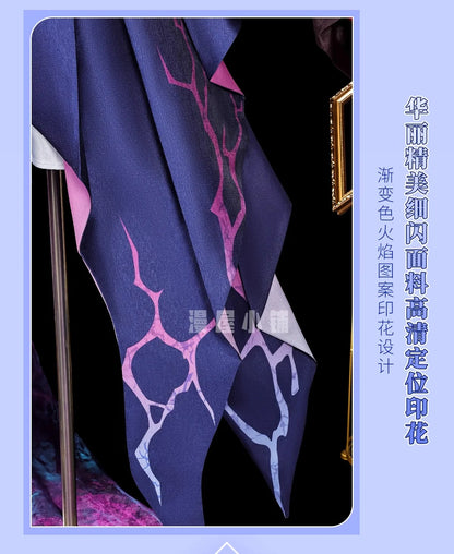 iCoser Honkai Star Rail Hysilens Cosplay Costume Wig Dress Headwear Amphoreus Halloween Party for Women Girls Carnival Cos Props