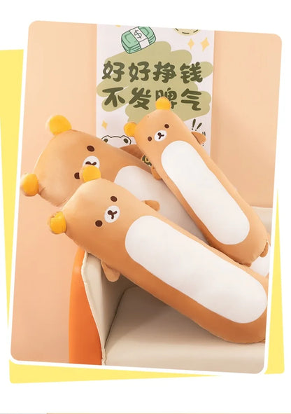 60/80/100cm Big Size Rilakkuma Kawaii Anime Plush Stuffed Doll Cartoon Room Decor Plush Pillow Children's Holiday Gift