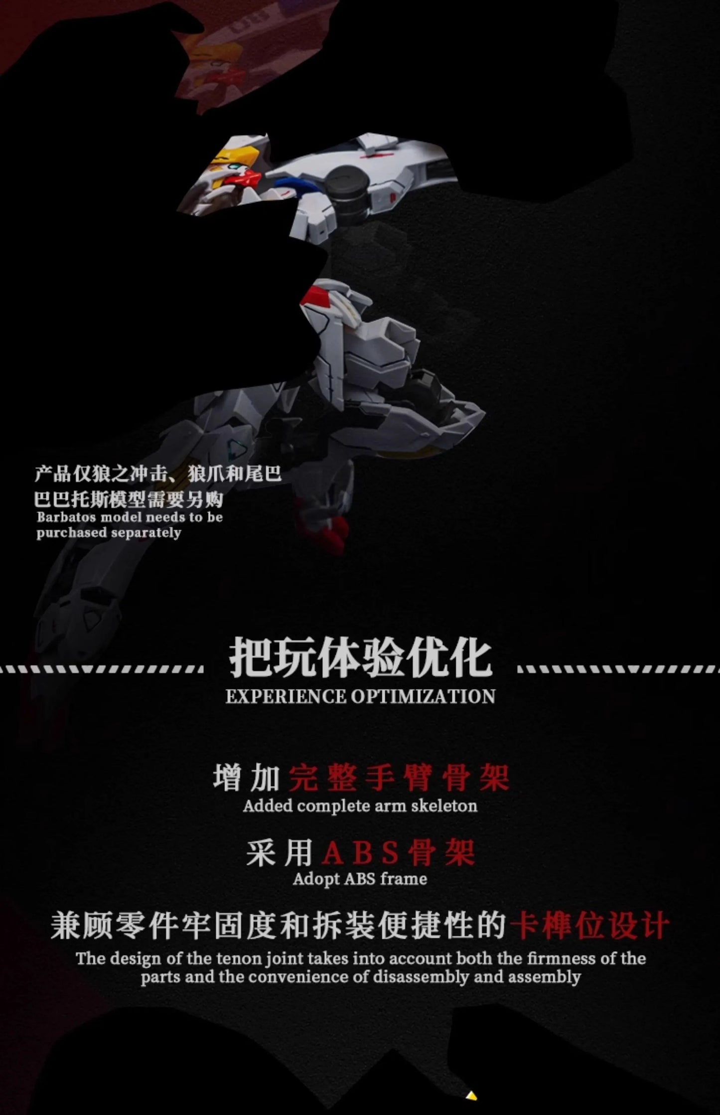 ZERO PLAN Barbatos Giant Claw MGSD HG XuanWu Color Model Parts Package Assembly Model Kit Accessory Toys