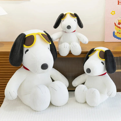 Anime Snoopy Plush Doll Big Ears Dog Plush Toy Cute Children's Doll Gift Snoopy Wearing Sunglasses