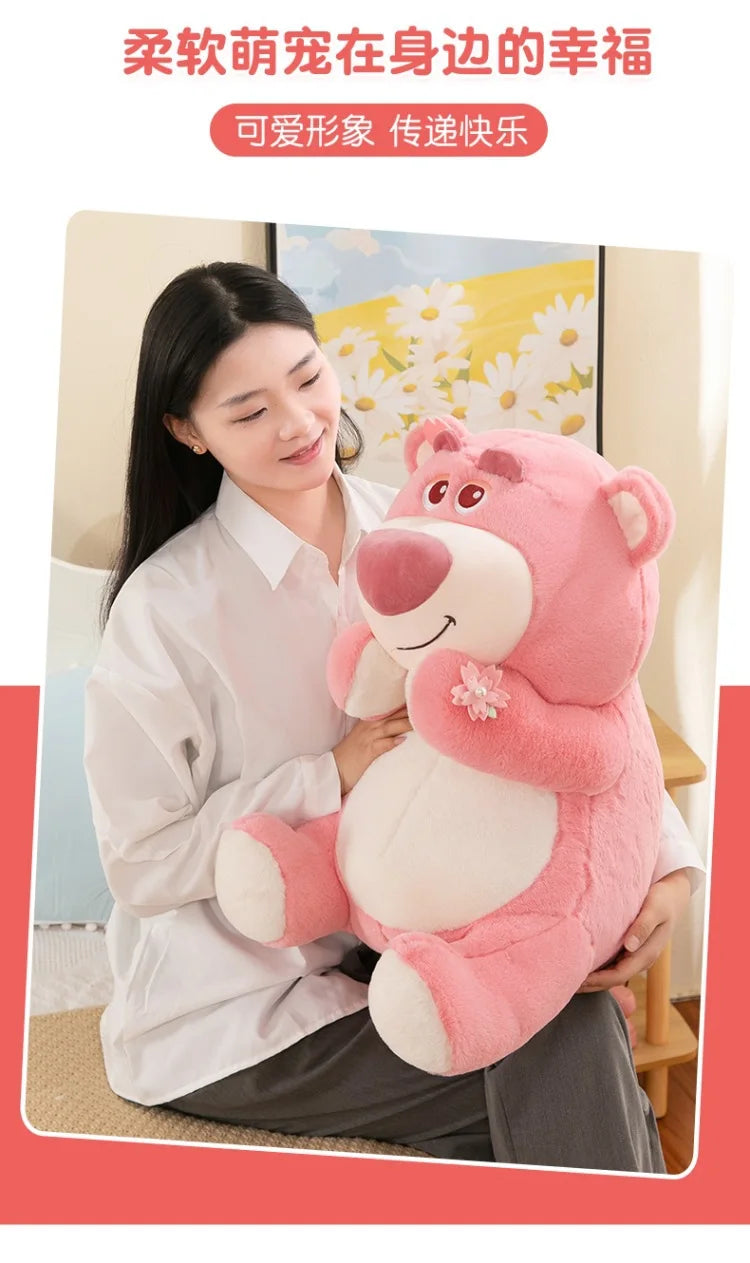 40/55/70cm Super Big Size Lotso Disney Cartoon Anime Plush Stuffed Doll Kawaii Room Decoration Plush Pillow Kids Holiday Gift