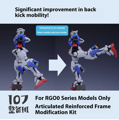 In Stock 107 Model Kits Reinforced Movable Frame Modified Parts For RG00 All Series Mobile Suit Model Details Replacement Parts