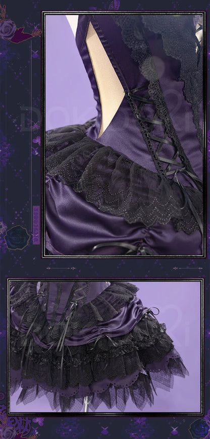 Kanamee Madokaa Homuraa Akemii Cosplay Anime DokiDoki-R Women Gothic Dress Ultimate Madokaa Halloween