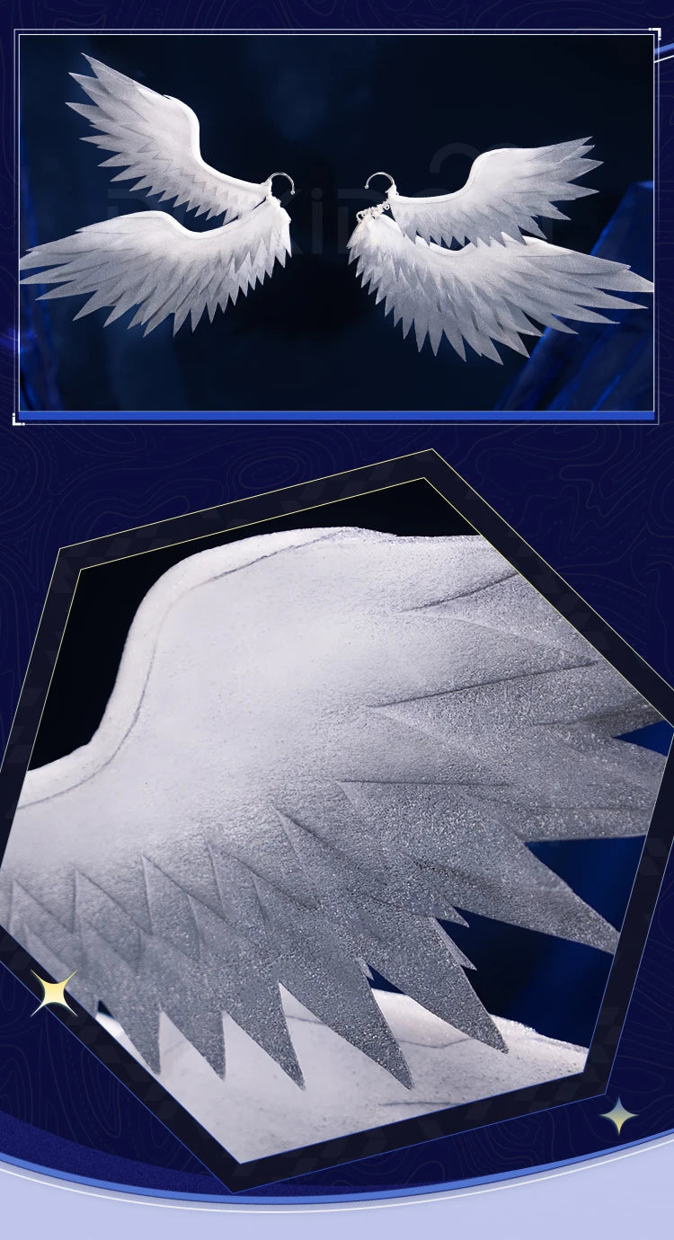 Sunday Robin Wings Headwear Headband Cosplay Props Game Honkai:Star Rail DokiDoki Sunday Electric Wings Robin Accessories