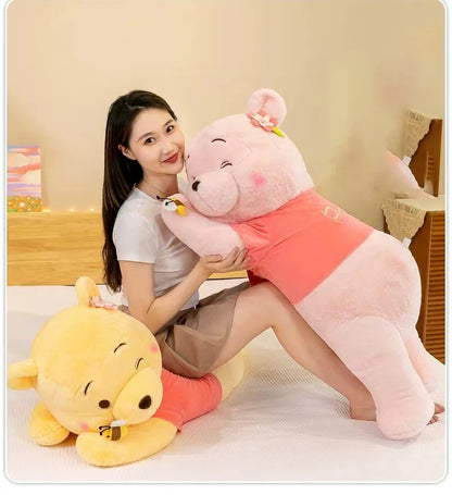40-100CM New Disney Winnie the Pooh Bear Doll Cartoon Plush Toy Cute Anime Soft Pillow Stuffed Kawaii Children's Birthday Gift