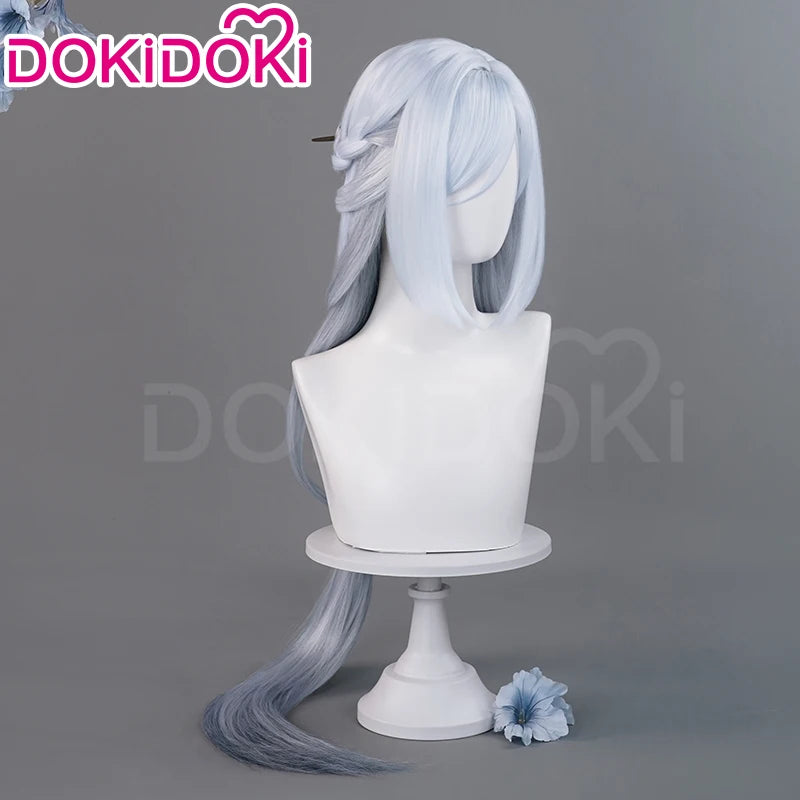 IN STOCK Frostflower Dew Shenhe Wig Game Genshin Impact Cosplay Wig DokiDoki Shen He Cosplay Lantern Rite New Skin Wig Free Cap