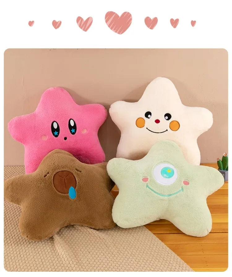 New Kawaii 55-70cm Cartoon Bedroom Pentagram Children's Pillow Backrest Cute Plush Toy Boy Girl Gift