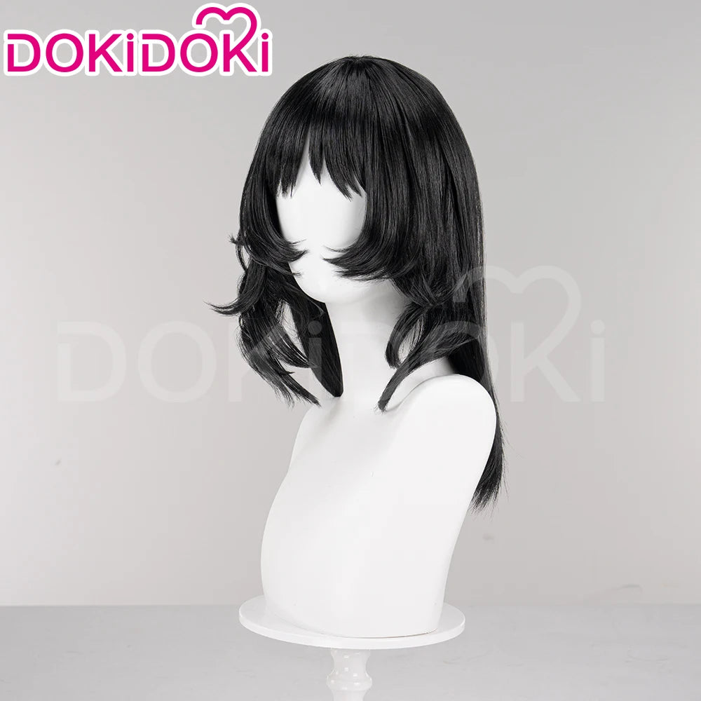 IN STOCK Anya Daisuke Cosplay Wig Game Mouthwashing DokiDoki Women Black Short Hair Anya Halloween Cosplay Free Wig Cap