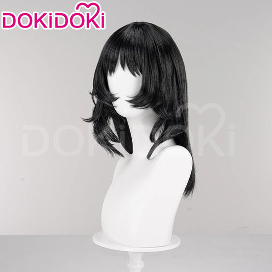 IN STOCK Anya Daisuke Cosplay Wig Game Mouthwashing DokiDoki Women Black Short Hair Anya Halloween Cosplay Free Wig Cap