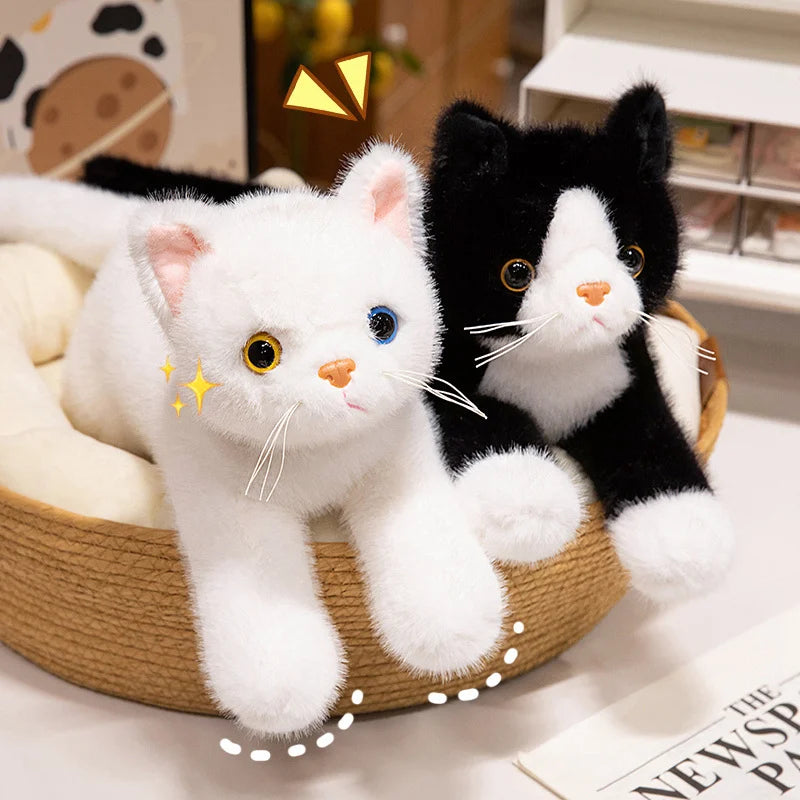 40/50cm British Shorthair Ragdoll Cat Plushies Soft Doll Lifelike Pet Calico Cat Adorable Birthday Gift For Girl Boy