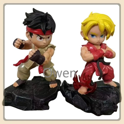 15cm Anime Game Street Fighter Ryu Figurine Ken Masters Action Figure PVC Statue Collection Model Birthday Decoration Toys Gifts