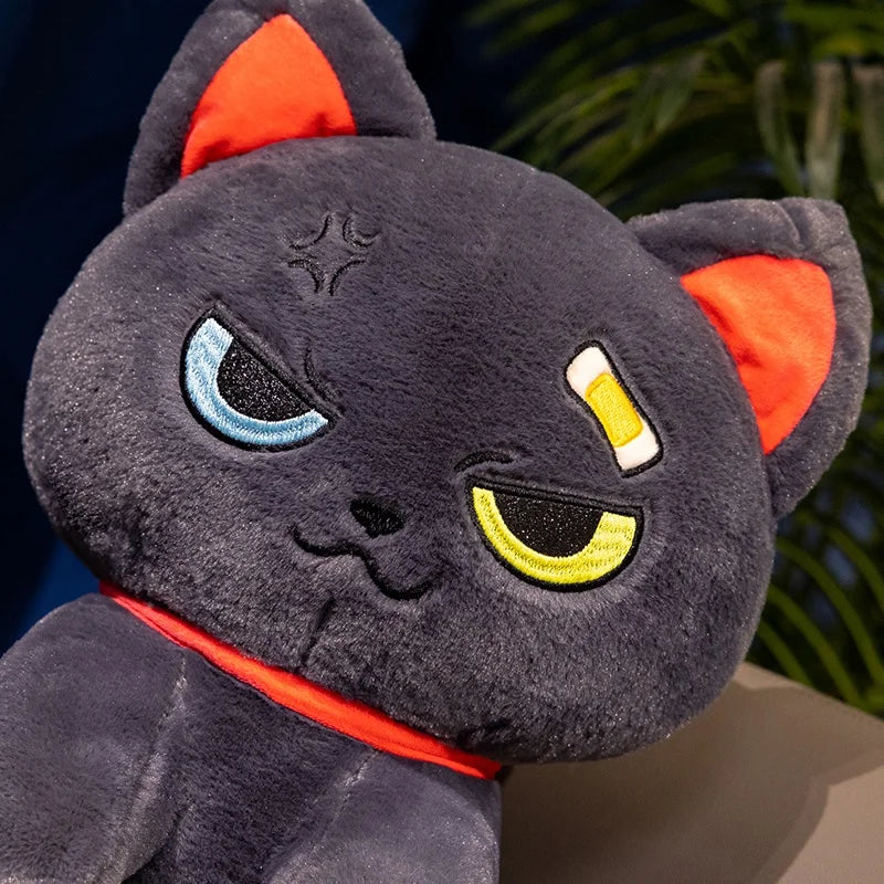 30cm Hallowmas Gift Dark Power Plush Cat Soft Toys Cool Pirate Death Cat Plushies Stuffed Doll Boy Gift