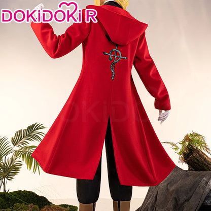 Edward Elri Cosplay Costum Anime Fullmetal Alchemist Cosplay DokiDoki-R Men Red Uniform Costume Edward Elri Cosplay