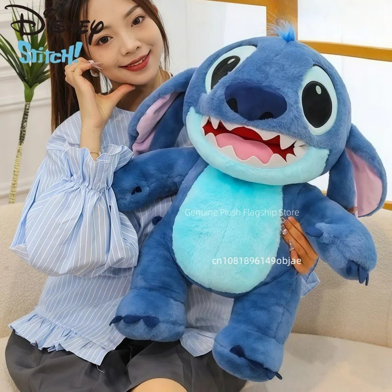60cm Big Size Disney Stitch Cartoon Anime Plush Stuffed Doll Room Decoration Peluche Pillow Kawaii Plushies Ornaments Gifts
