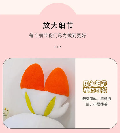 50/70/90cm Big Size Pokemon Scorbunny Anime Plush Stuffed Doll Room Decoration Kawaii Plushies Pillow Ornaments Holiday Gifts