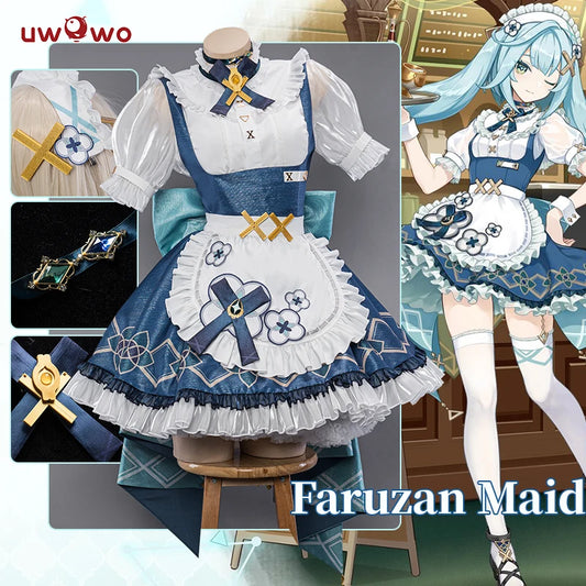LAST BATCH UWOWO Exclusive Genshin Impact Fanart Faruzan Maid Cosplay Maid Dress Costume Full Set Outfit Role Play Women Cos