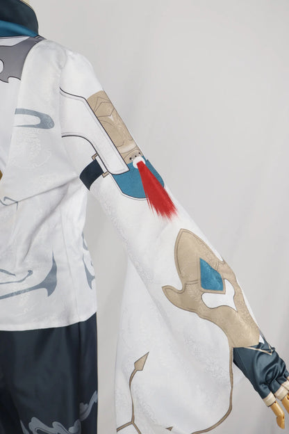 5 Star Dan Heng Imbibitor Lunae Cosplay Costume Honkai Star Rail Uniform Wig Dragon Horn Earrings Astral Express Party Men Women