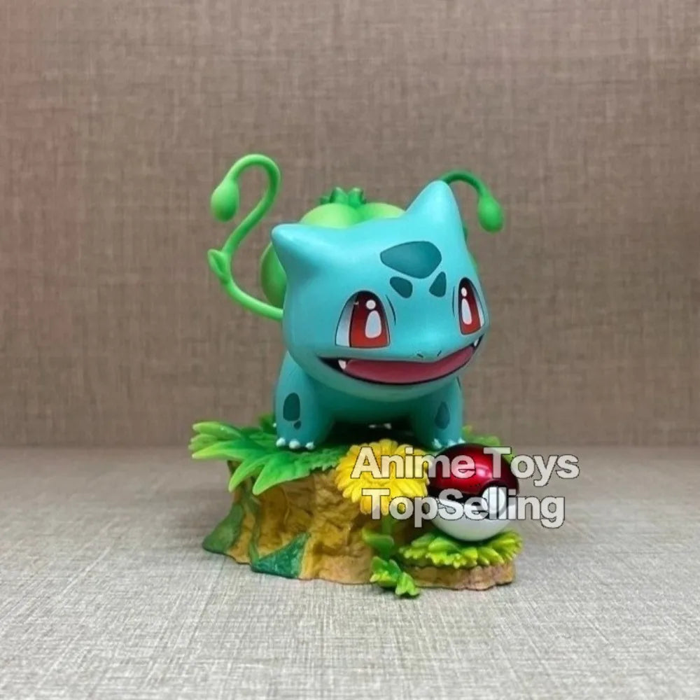 10cm/3.94in Anime Pokemon Figure Bulbasaur Action Figures Pvc Collection Model Toys for Children Gifts