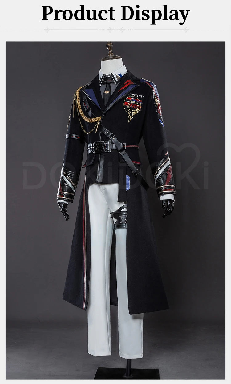 Caleb MC Cosplay Costume Game Love and Deepspace【XS-2XL】DokiDoki-R Men Women Pilot Uniform Xia Yizhou Hat Plus Size