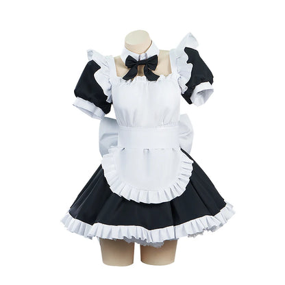 Gotou Hitori Cosplay Anime Bocchi the Rock! 【S-2XL】DokiDoki Cute Maid Uniform Dress Gotou Hitori Women Cosplay Costume Plus Size