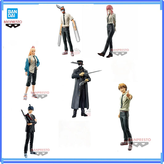 Bandai Original In Spot Banpresto CHAIN SPIRITS Vol.2Chainsaw Man Hayakawa Aki Vol.1Denji Makima Power Model Figures Boxed Toys