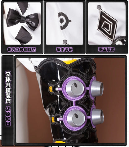 Zenless Zone Zero Yidhari Cosplay Costume Wig Uniform Hat Outfit Spook Shack Halloween Party for Women Girl Carnival Prop iCoser