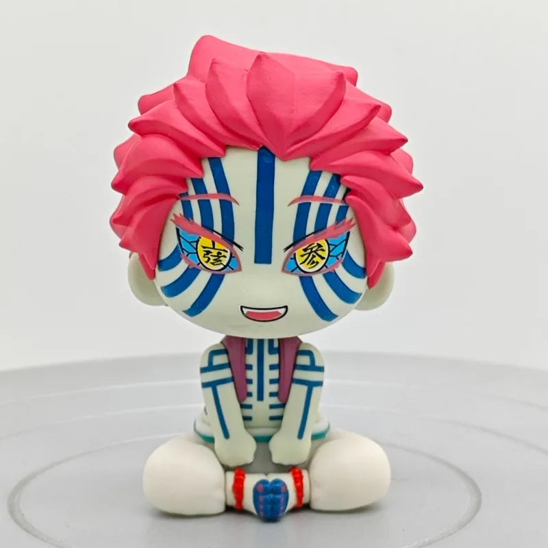 Cute Anime Demon Slayer Kimetsu No Yaiba Figurine Hashibira Inosuke Action Figures Clay Man PVC Model Statue Collection Toy Gift