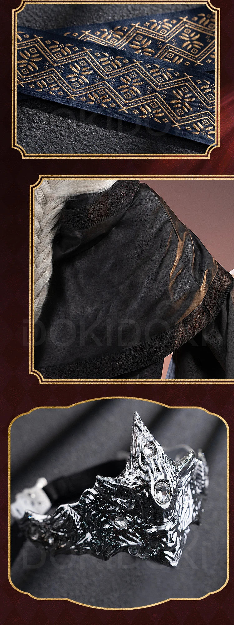 IN STOCK The Fire Keeper Cosplay Costume Game Dark Souls【S-3XL】DokiDoki-R Women Halloween Fire Keeper Cape Eye Mask Plus Size