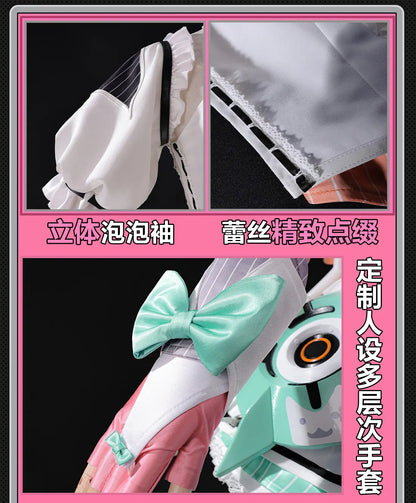 Zenless Zone Zero Aria Cosplay Costume Set Polyester