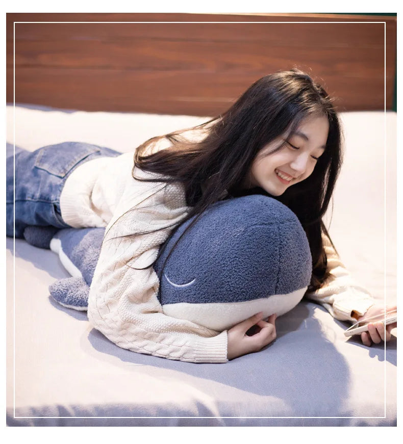 1pc 25CM Cartoon Super Soft Plush Toys Sea Animal Big Blue Whale Soft Toy Stuffed Animal Fish Lovely Children's birthday gifts