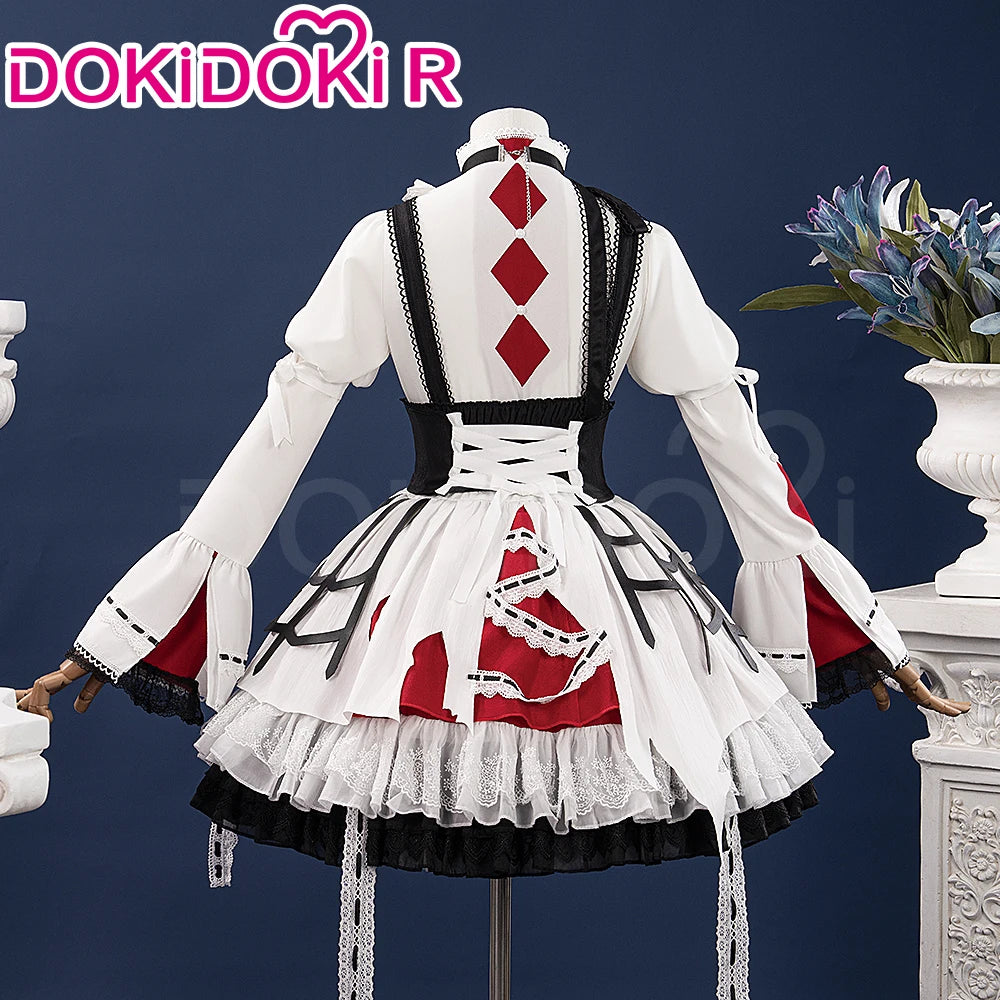 IN STOCK Akiyamaa Mizuki Mikuu Cosplay Costume Game Cosplay【XS-2XL】DokiDoki-R Women White Lolita Dress Mizu5 Cosplay Plus Size
