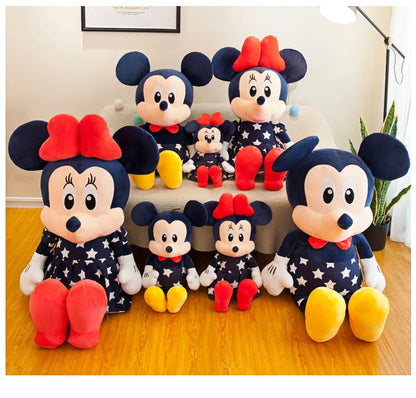 Disney 95cm Plush Star Mickey Minnie Toy Large Couple Mickey Mouse Pillow Kids Stuffed Doll Birthday Xmas Gift for Children